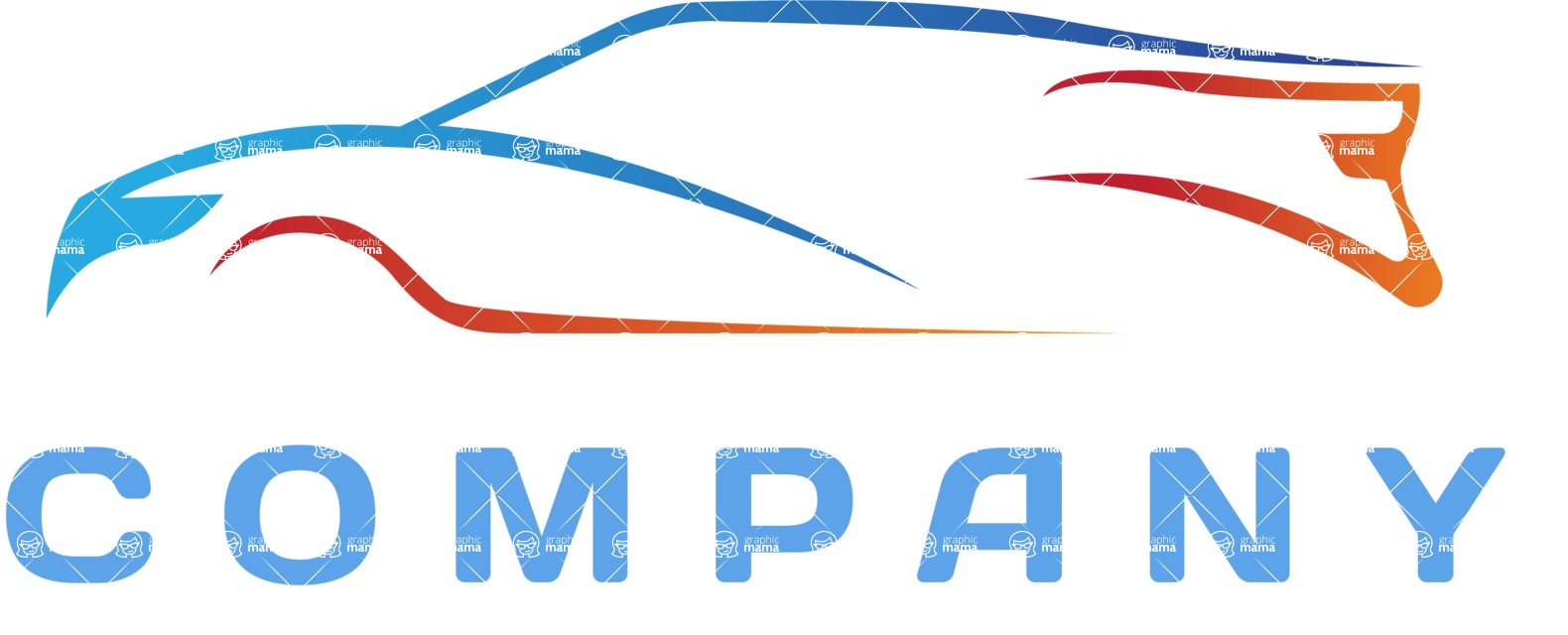 Business Logo Templates - vector graphics in a pack from GraphicMama - Modern Vector Sport Car Company Logo Design